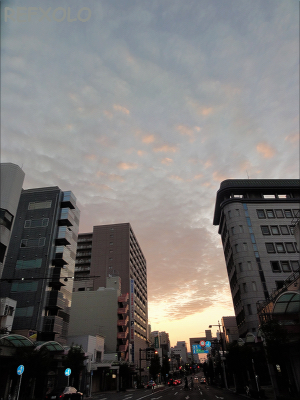 写真夜明けの街の画像